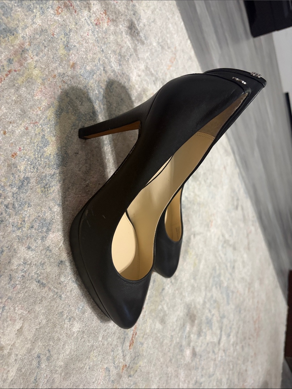 Coach Black Leather Stiletto Pumps - Picture 4 of 5